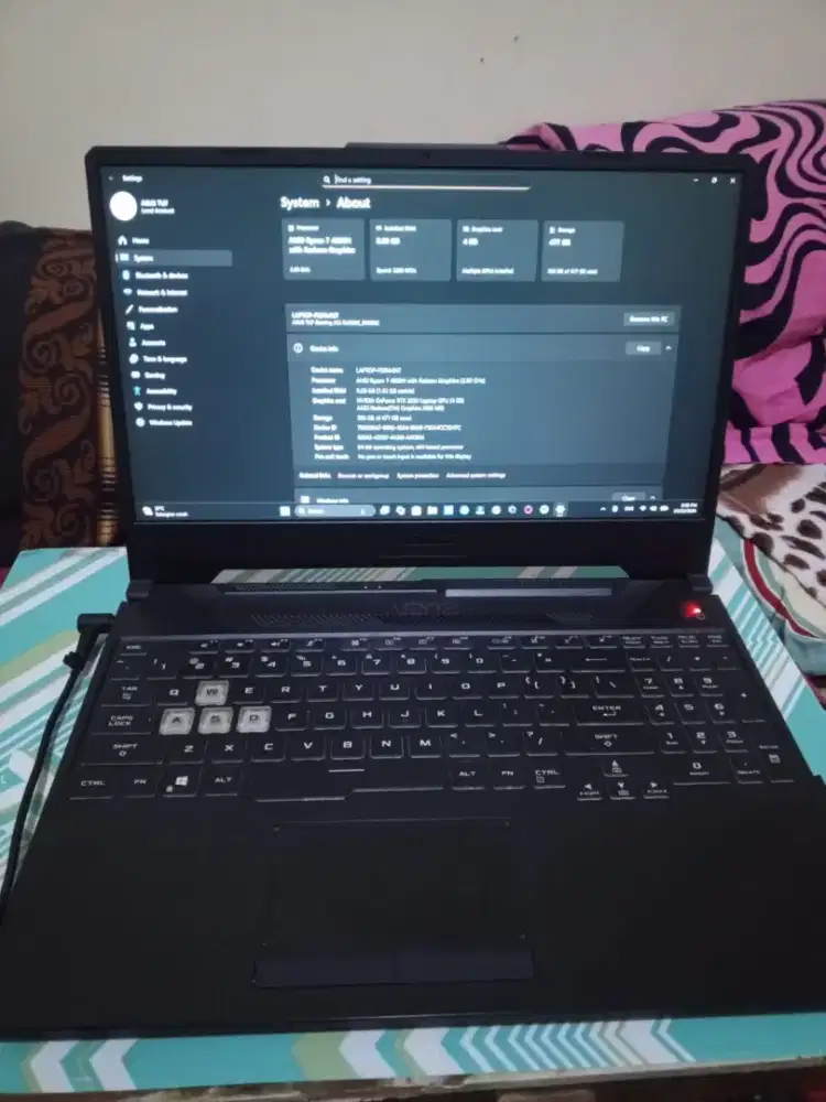 Laptop gaming Asus TJF GAMING A15 FA506iC