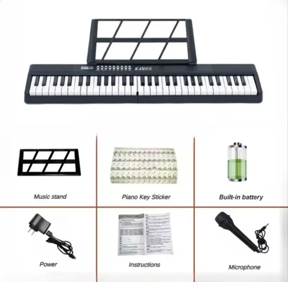 (Stumora) Piano digital portable lipat