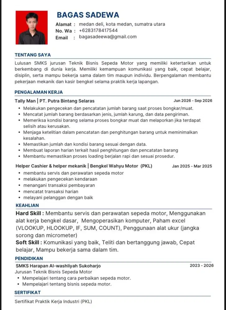 mencari pekerjaan apapun