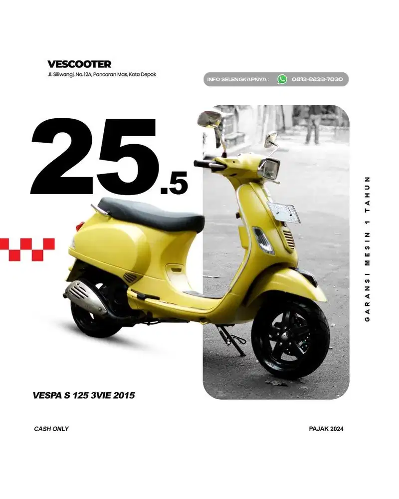 VESPA S 125 3VIE 2015