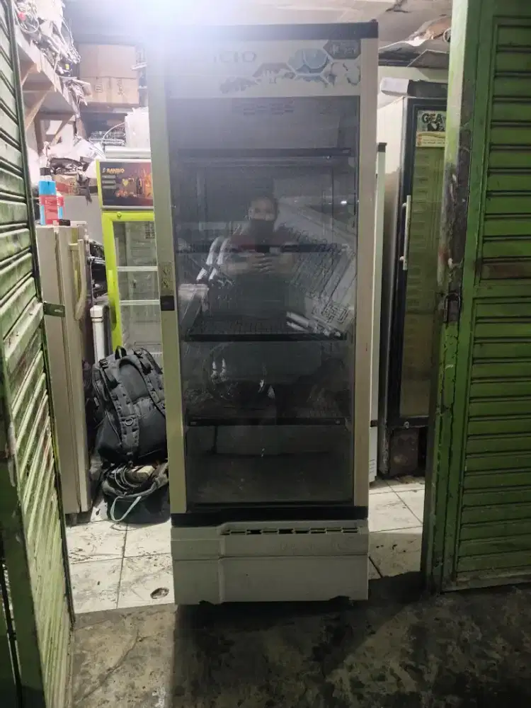 Showcase toshiba glacio jumbo normal dingin siap pakai
