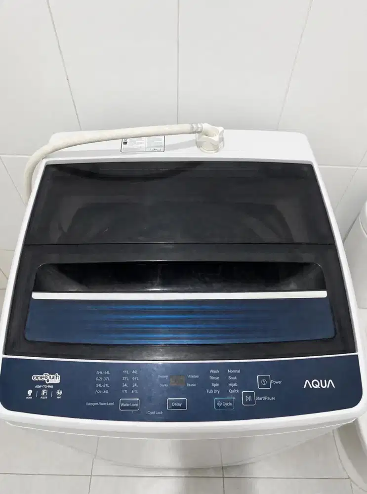 Mesin Cuci AQUA 7kg Top Loading AQW-770-HB - Normal, Siap Pakai, Denpa
