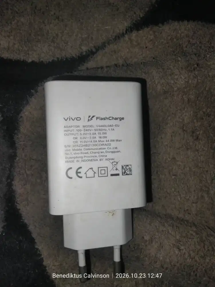 Dijual charger Vivo Y29 ORI mulus baru
