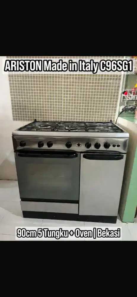 Kompor 5 tungku + oven Ariston C96SG1