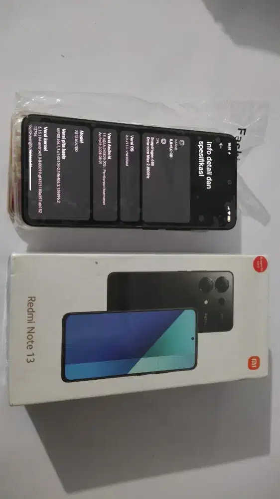 Jual hp redmi note 13,4G Ram 8+8/256, hp mulus & lengkap bawaan. Nego