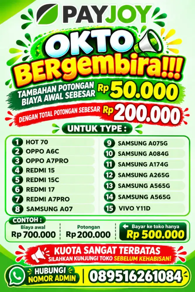 PROMO CASHBACK 200RB
