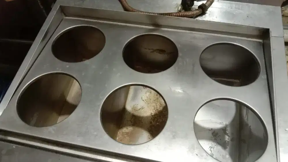 Kompor Stainless 6 Lubang Bekas Peralatan Dapur Restoran