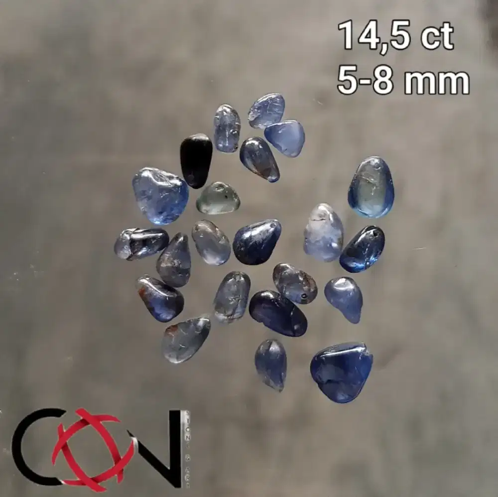 Borongan batu natural sapphire Ceylon