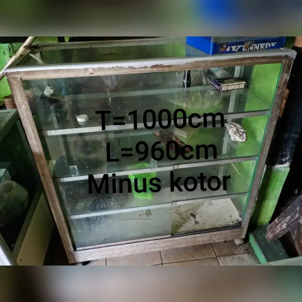 Dijual etalase bekas