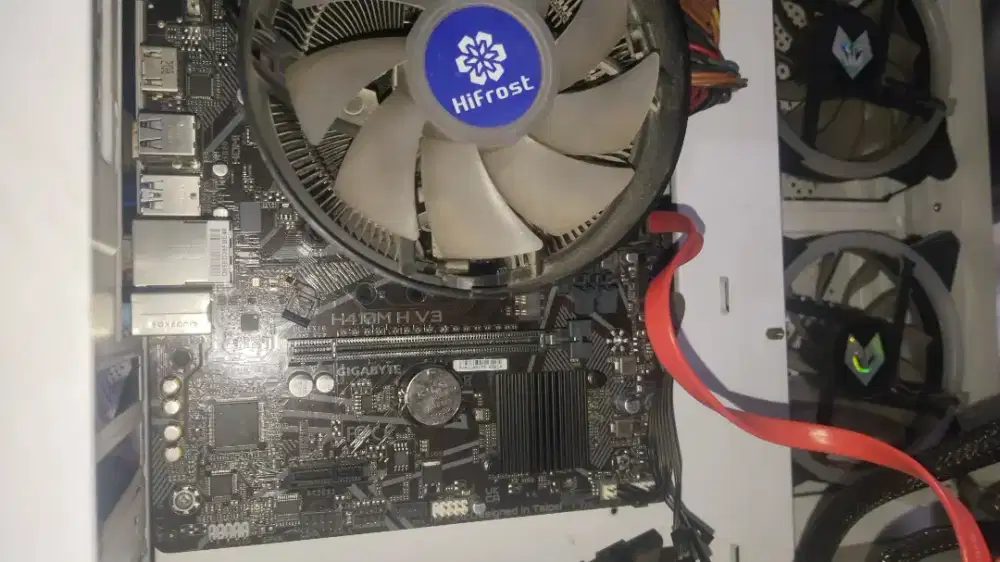 wts mobo gigabyte h410m intel gen 10 + processor G6400