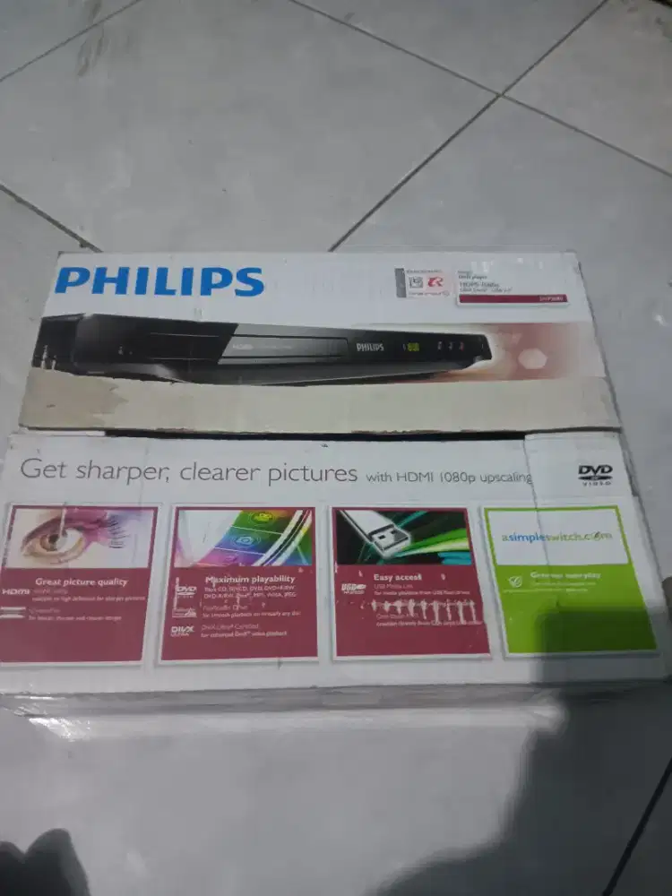 DVD Player Philips HDMI 1080p fullset