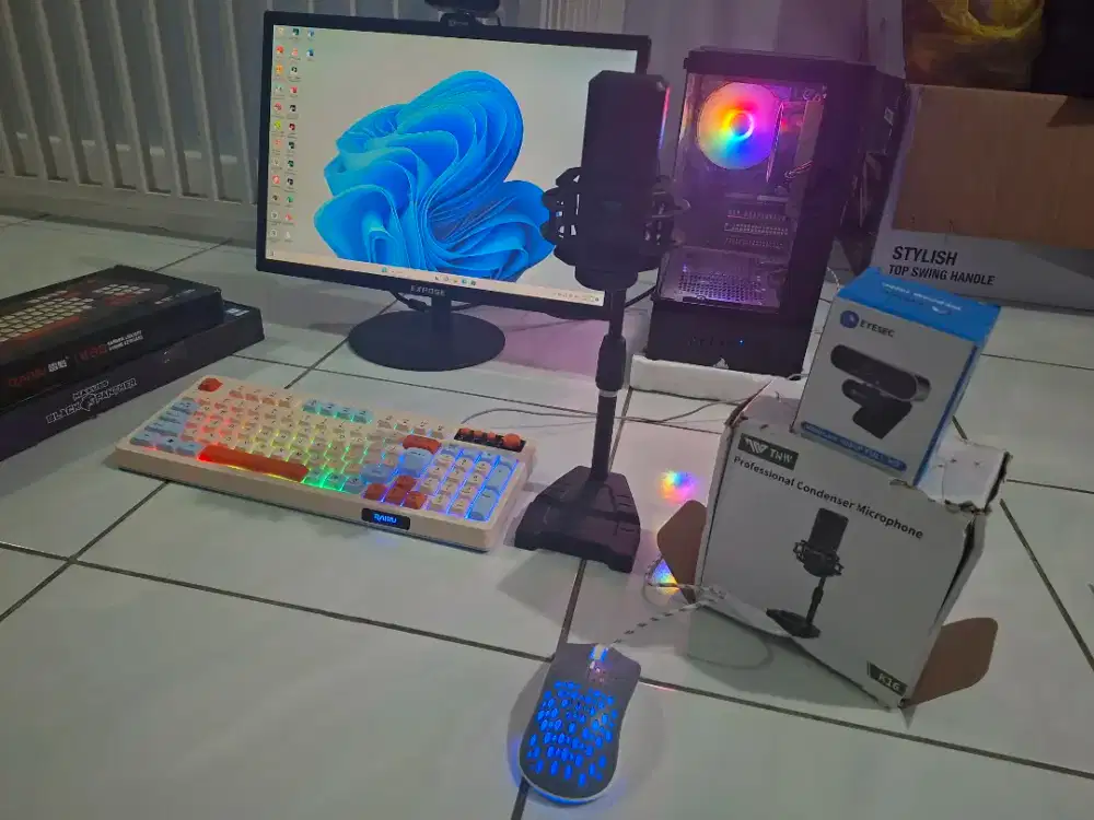 FULL SET PC GAMING & EDITING - RYZEN 7 5700G (SIAP PAKE)