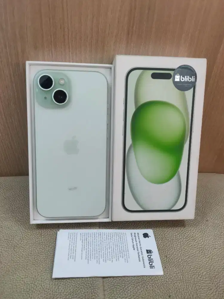 Iphone 15 green ( 128GB ) resmi
