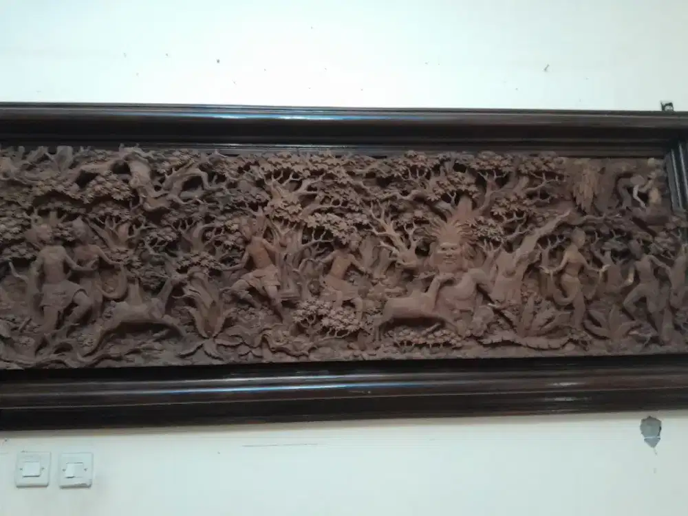 Jual relief jati tua bekas