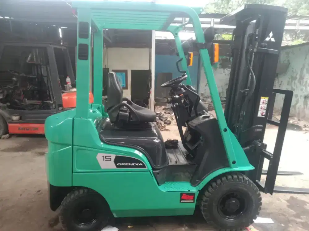 Forklift Mitsubishi 1,5 Ton,Manual,Tiang Threelift,S4Q,Tahun 2018