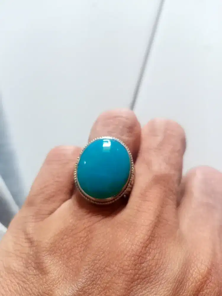 Batu Cincin Akik Permata Natural Chrysocolla Chalcedony Bacan Doko