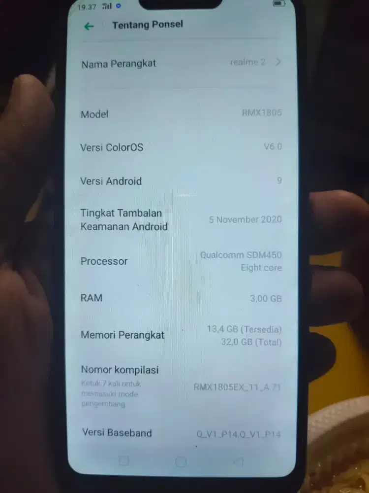 Realme C2 Ram 3/32 Android Versi 9 Harga Murah Siap Pakai Normal