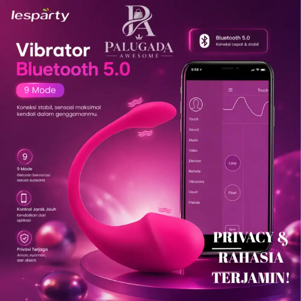 Alat Pijat Getar Elektrik Control Smartphone Bluetooth 5.0 - Vibrator