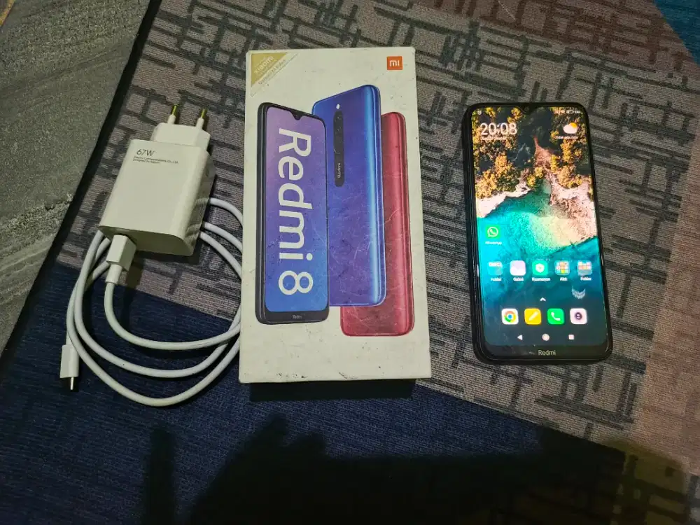 Jual xiomi 8 fullset no. Minus