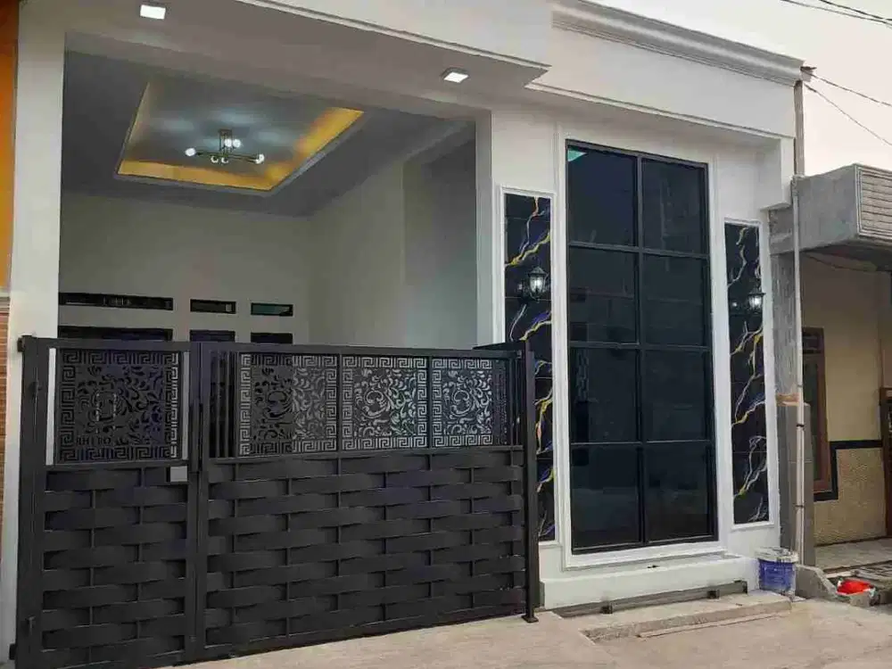 rumah baru renovasi di vila gading harapan pintu barat bahagia babelan