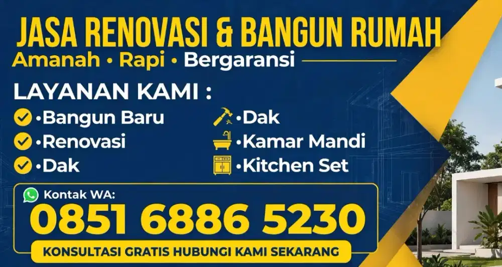 Renovasi dan bangun rumah