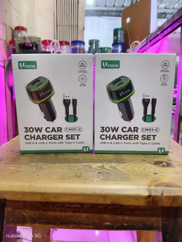 Charger car set U`Fone 30W