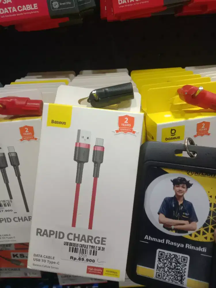 USB BASEUS CAFULE TYPE C 2A 2M | ATLANTIS DAHSYAT