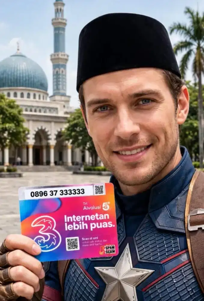 (bisa COD 333 333) Nomor CANTIK kartu TRI INDOSAT HOKI HEXA 333333