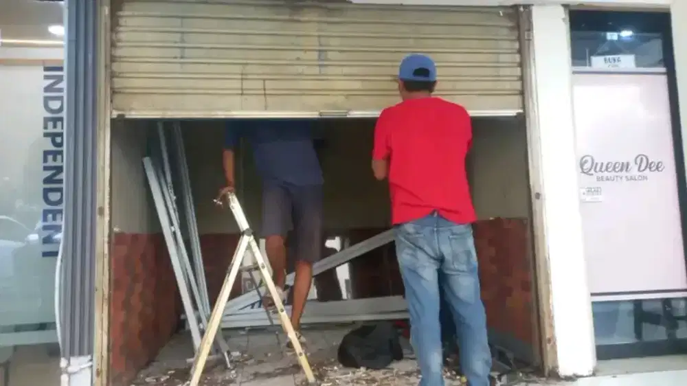 Service rolling door folding gate murah area Setiabudi