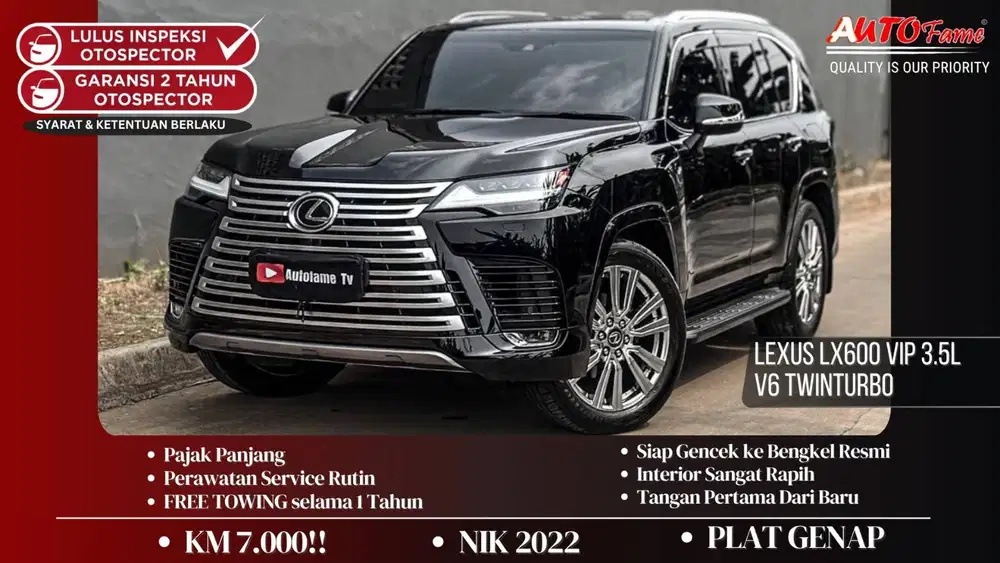 KM7RB Lexus LX600 VIP 3.5L V6 Twinturbo NIK 2022 Black On Black