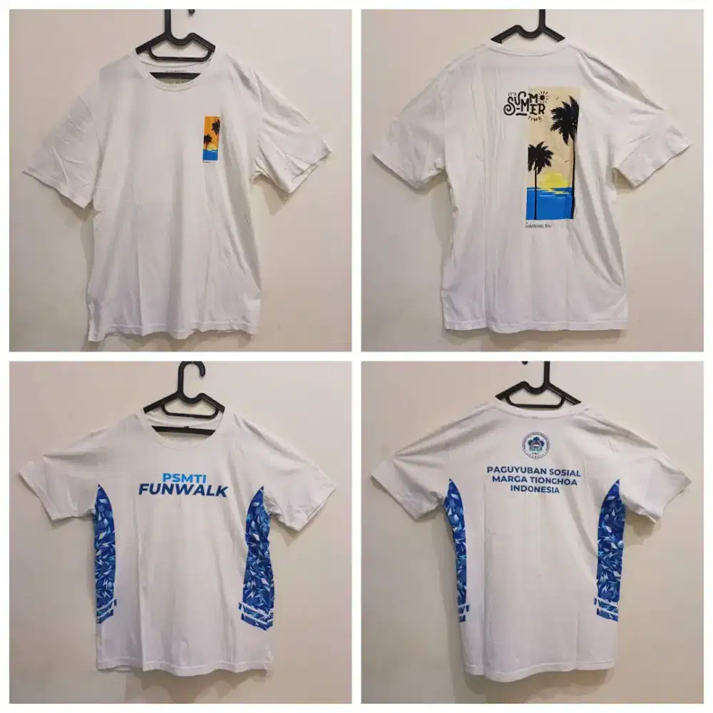 Kaos T-Shirt Bekas 2 Pcs Size XL
