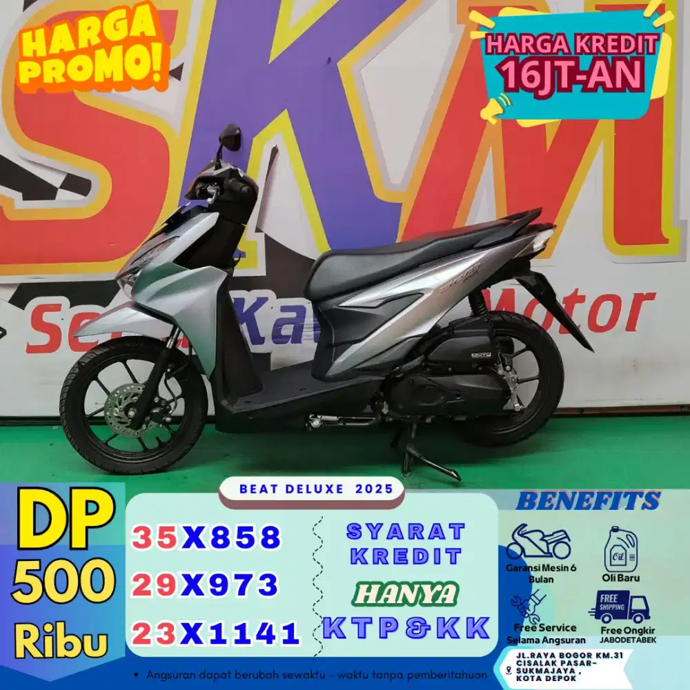 DP 500rb Honda beat deluxe th 2025 cash/credit