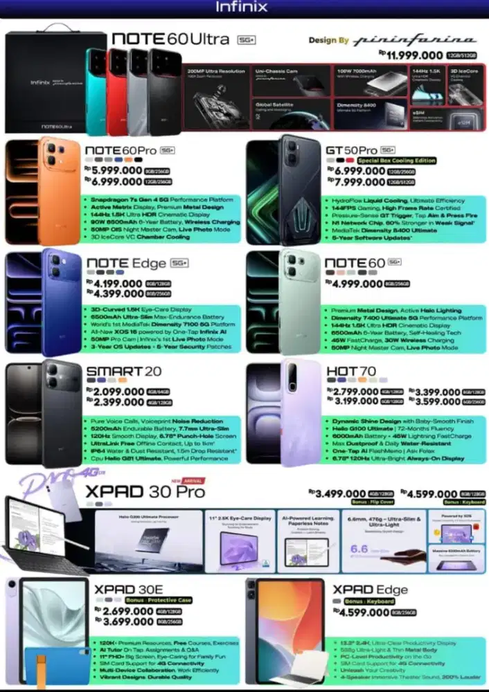 INFINIX SERIES HP,TABLET