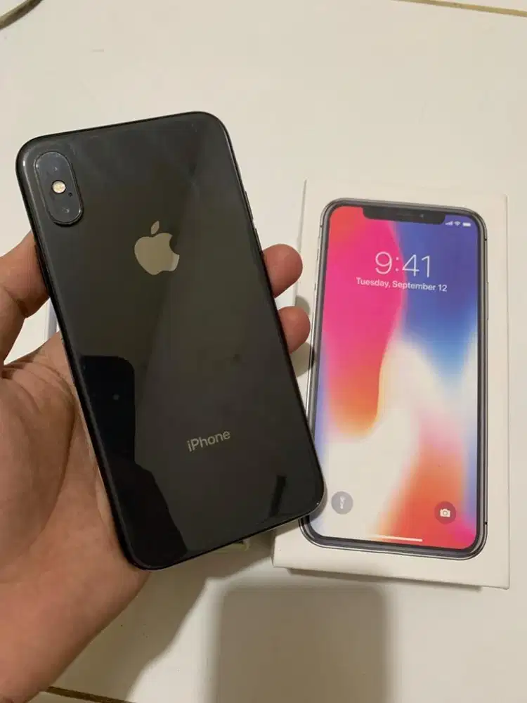 Iphone x 64gb fullset mulus