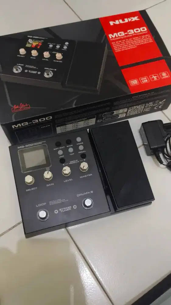 Efek gitar nux mg 300 mulus terawat fullset