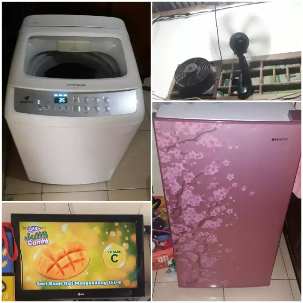 kulkas mesin cuci tv kipas exhaus jual semua isi kosan mo pindah
