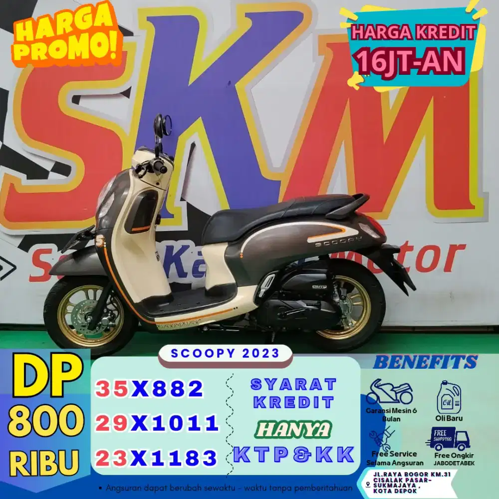 DP 500rb Honda Scoopy th 2023 cash/credit