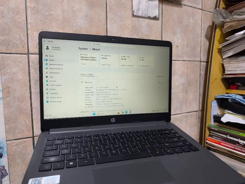 HP 245 G9 AMD Ryzen 5 5625U / 16GB RAM / 512GB NVMe SSD