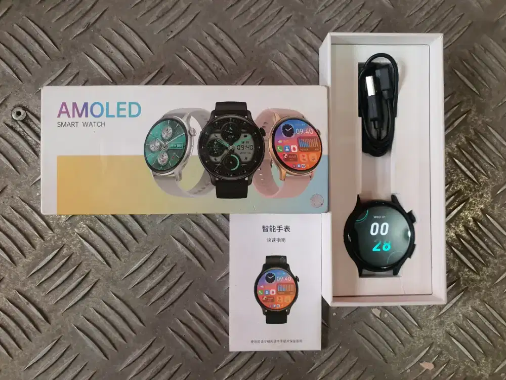 smartwatch HK85 AMOLED (BACA DESKRIPSI)