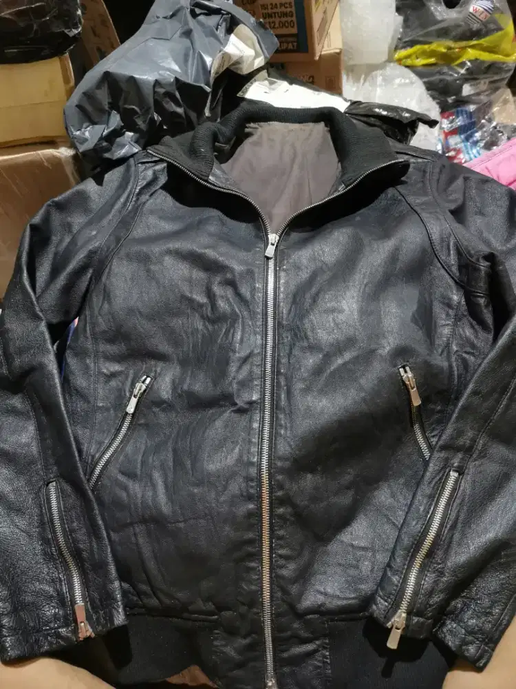jaket kulit size s