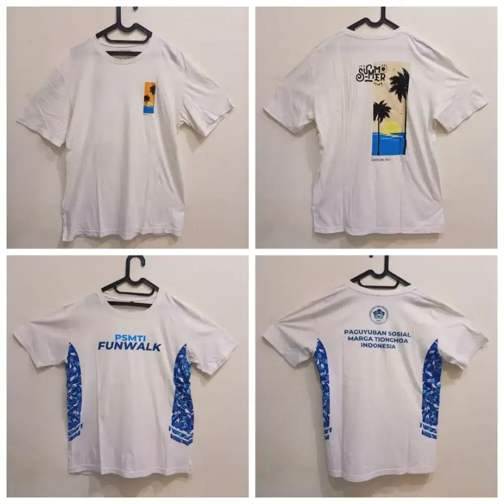 Kaos T-shirt Bekas 2 Pcs Size XL