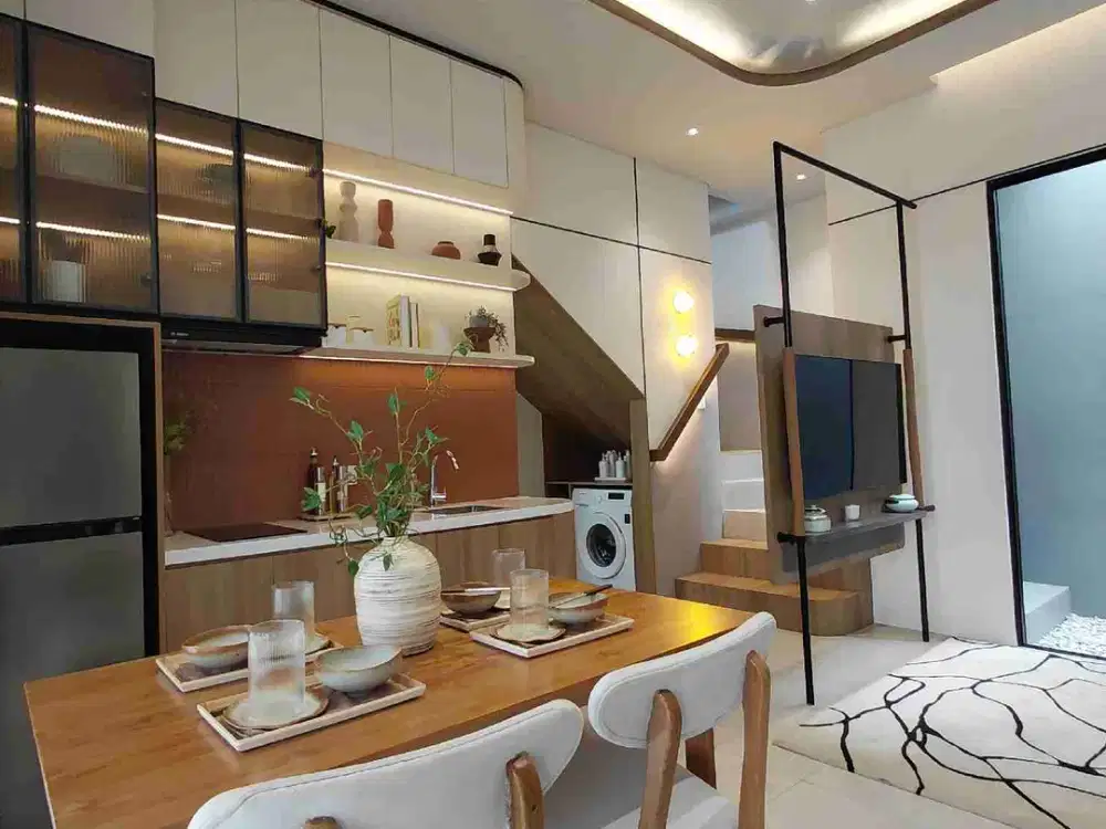 rumah mewah 2 lantai di bantu lolos kpr di grand wisata