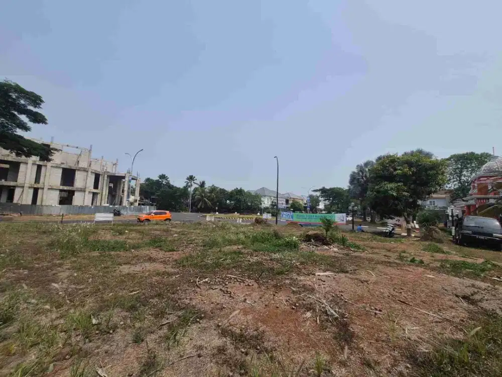 Disewakan lahan komersil hook di Raya Kota Wisata Cibubur, dekat Mall Living World