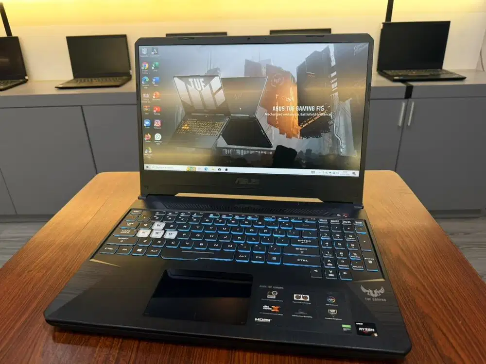 Gaming asus tuf ryzen 5 + vga radeon + vga gtx 1050