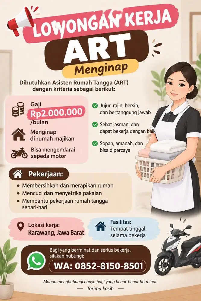 Dibutuhkan ART & Momong