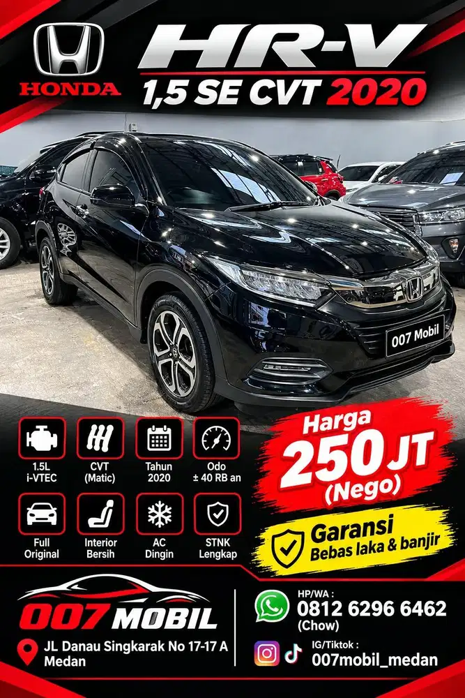 Honda HRV 1,5 SE CVT 2020 , 2019, 2018 , WRV , BRV