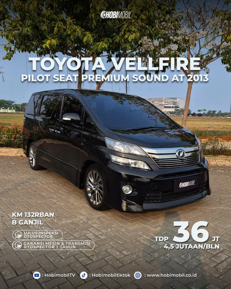 Vellfire ZG Pilot Seat AT Thn 2013