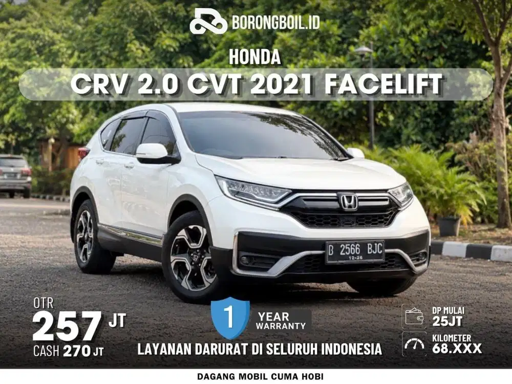 HONDA NEW CRV 2.0 Cvt 2021 FACELIFT ISTIMEWA SIAP PAKAI