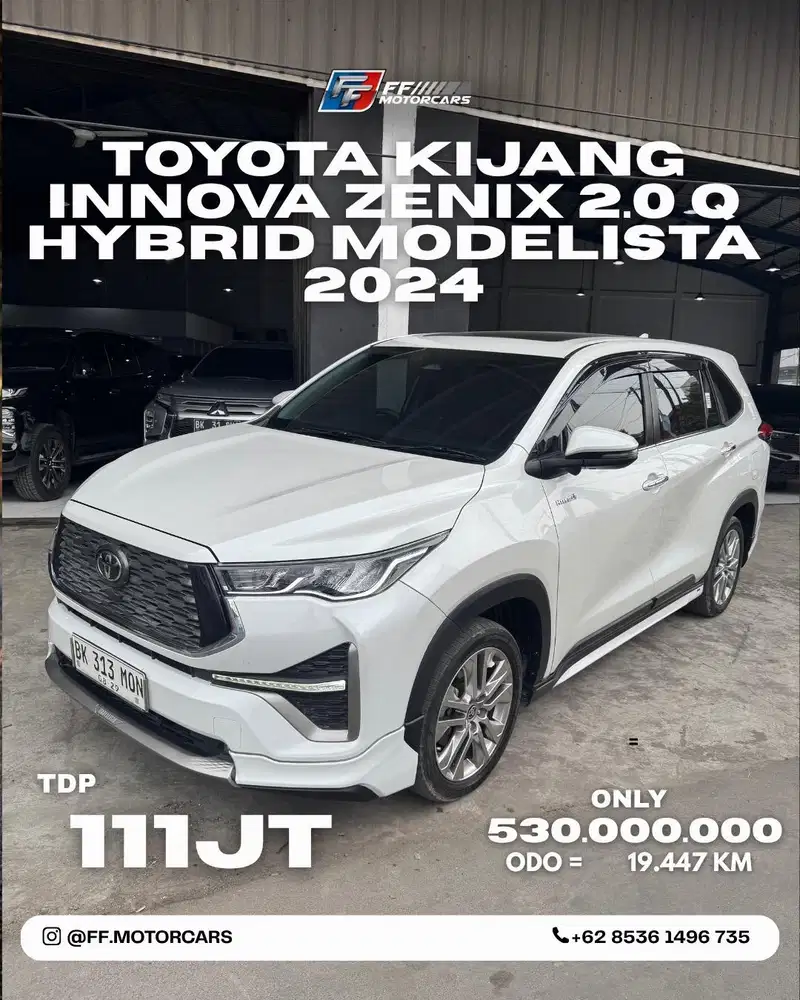 Toyota Kijang Innova Zenix 2.0 Q Hybrid Modelista 2024
