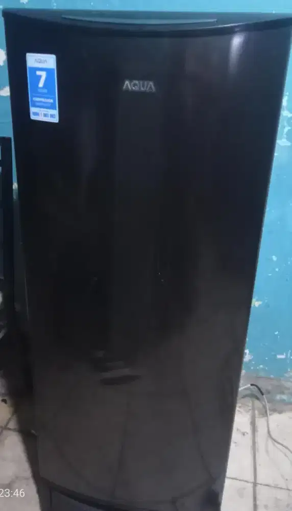 Aqua 1 pintu normal beku frezzer dingin bagus